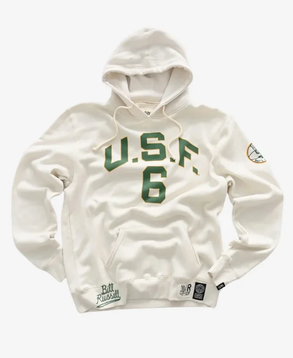 Kevin Garnett USF Bill Russell White Hoodie - Image 2