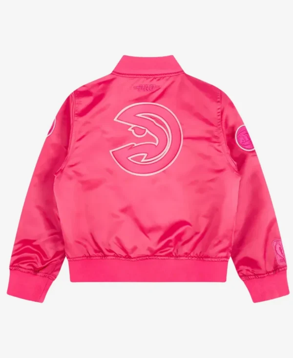 Atlanta Hawks Triple Pink Satin Jacket