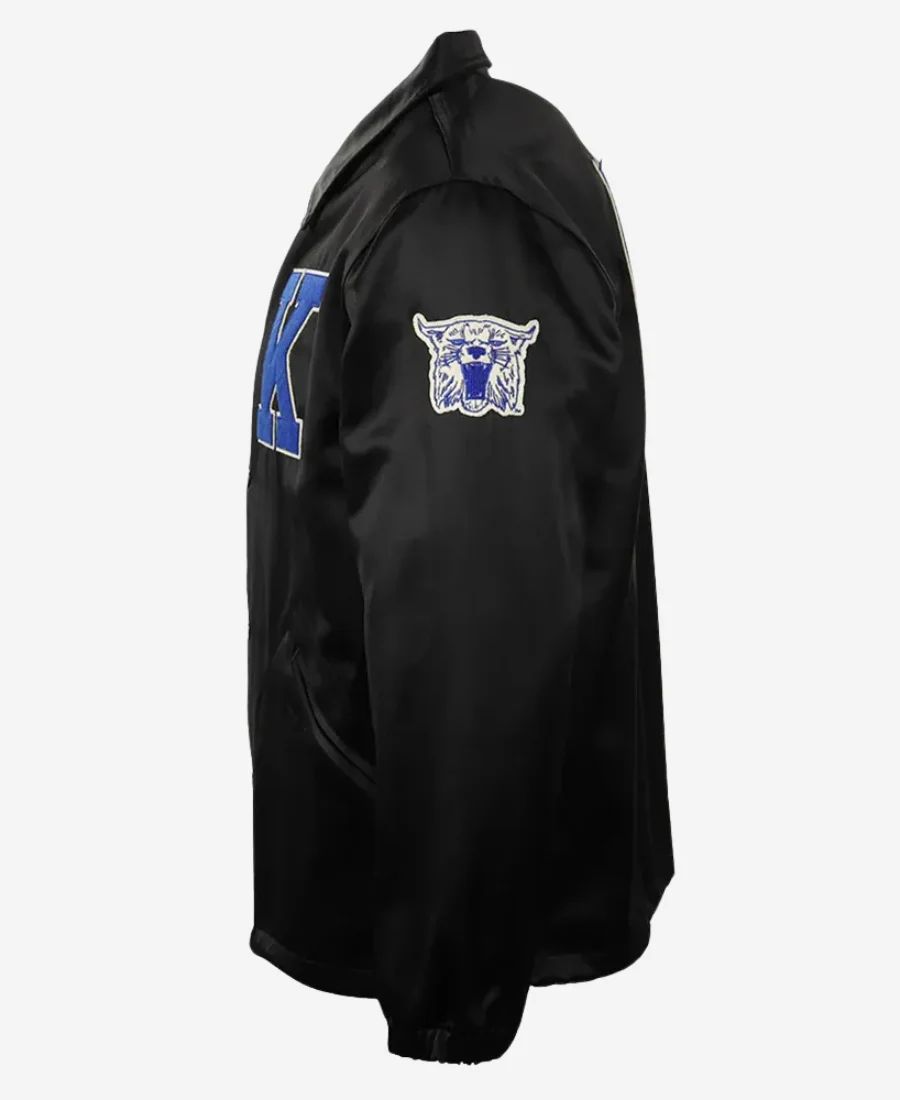 University of Kentucky Black Satin Windbreaker