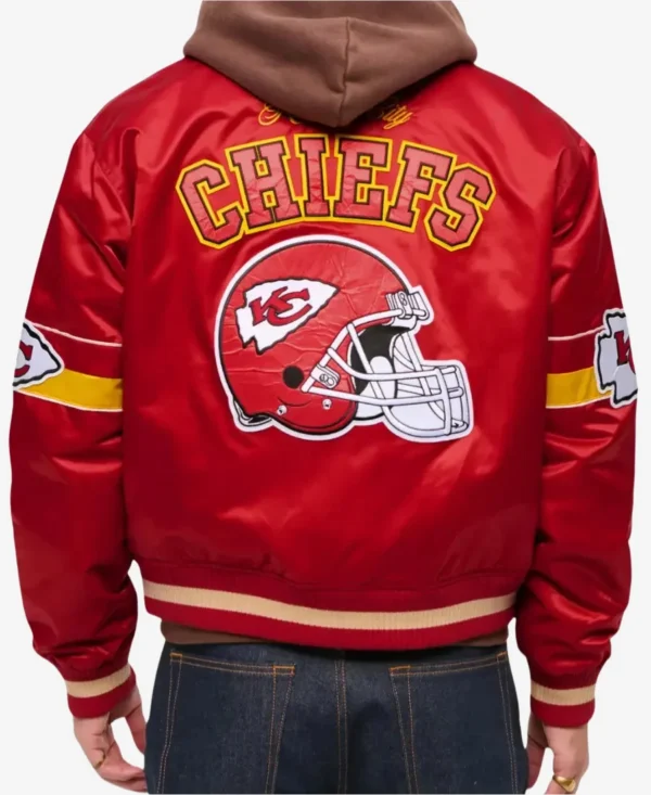 Abercrombie Chiefs Varsity Red Jacket - Image 4