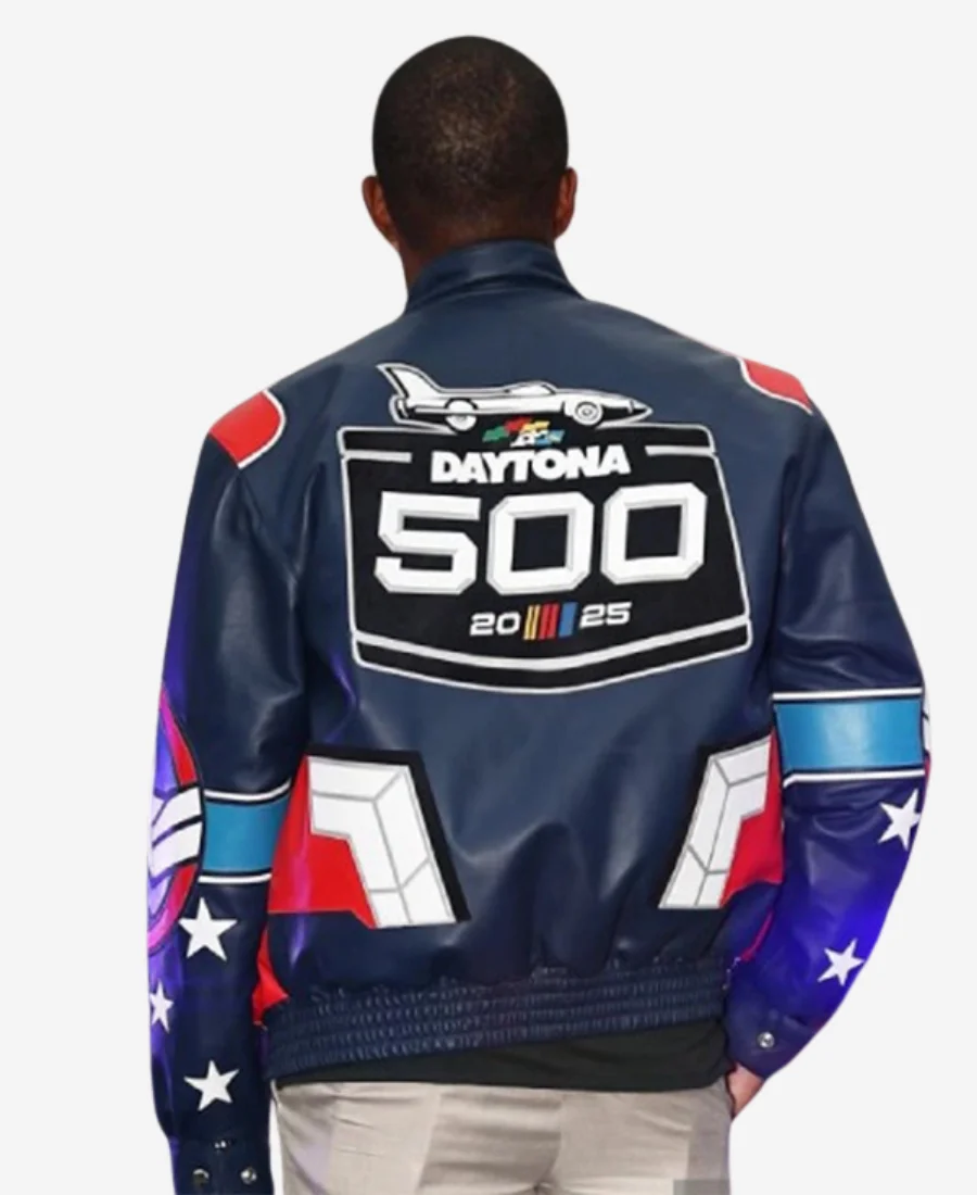 Anthony Mackie NASCAR Cup Series Daytona 500 Leather Jacket For Sale