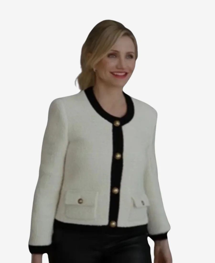 Back in Action 2025 Cameron Diaz Tweed Jacket