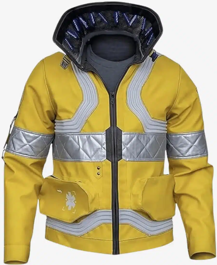 Cyberpunk 2077 Edgerunners David Martinez Yellow Faux Leather Jacket