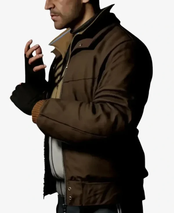 GTA IV Niko Bellic Brown Jacket - Image 2