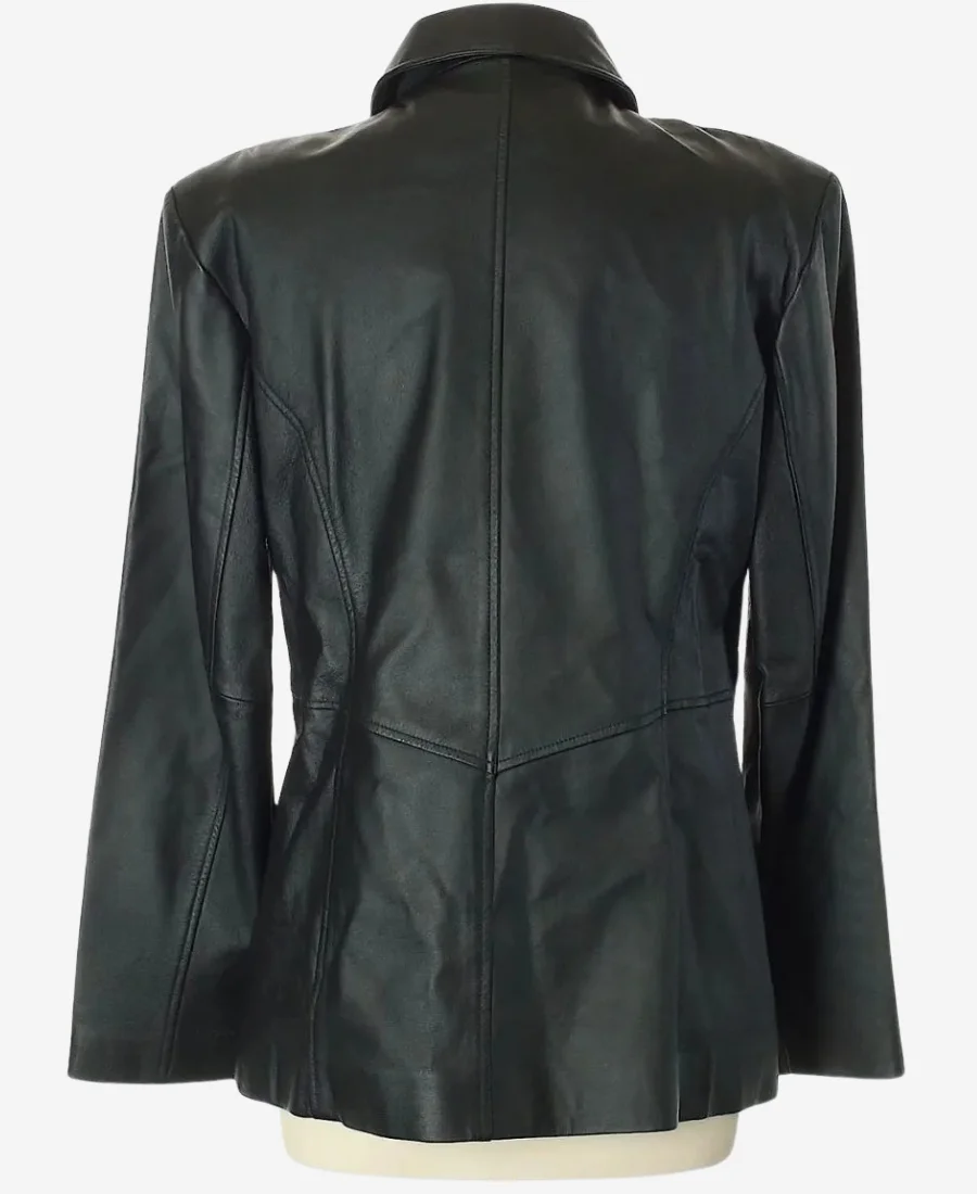 Jacqueline Ferrar Black Shirt Collar Jacket