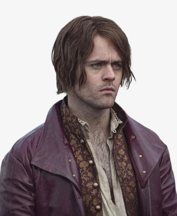 Joey Batey The Witcher Maroon Coat