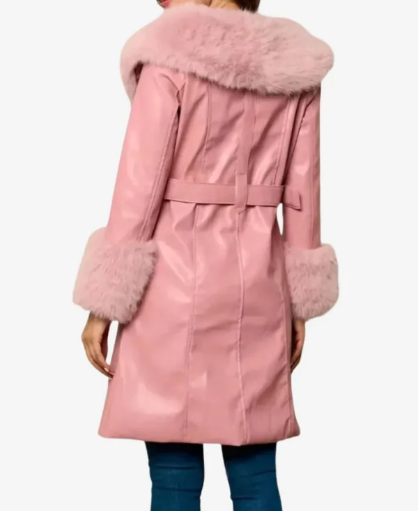 Beyond The Gates 2025 RhonniRose Mantilla Pink Leather Coat